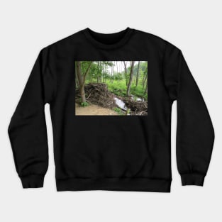 Beaver dam and den Crewneck Sweatshirt